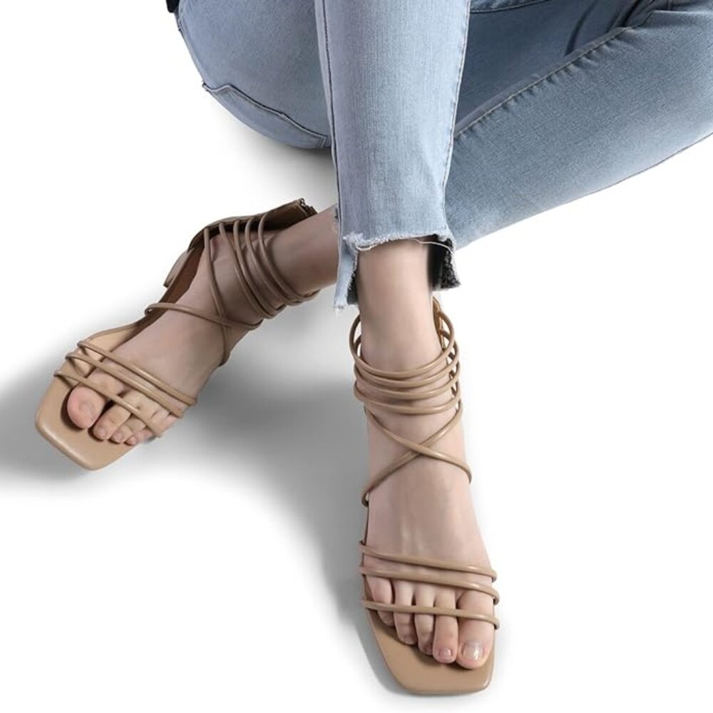 Women's summer dressy flat sandals